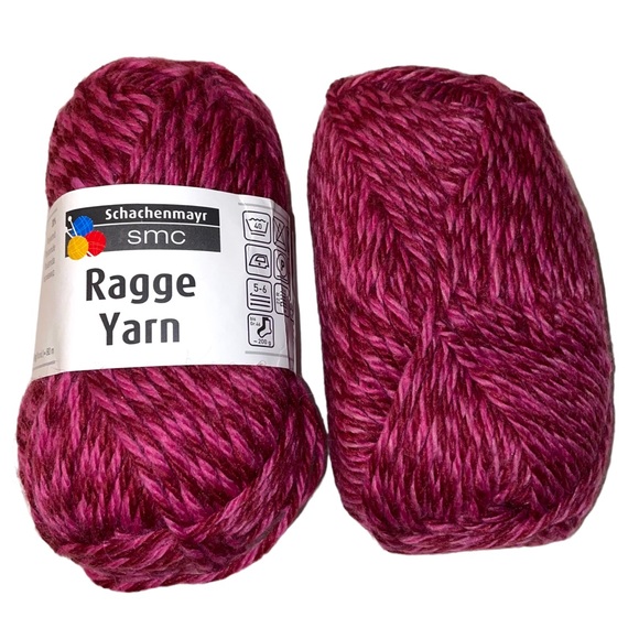 SMC Ragge Superwash Wool Nylon Worsted Yarn Red #135 Schachenmayr - Picture 9 of 9